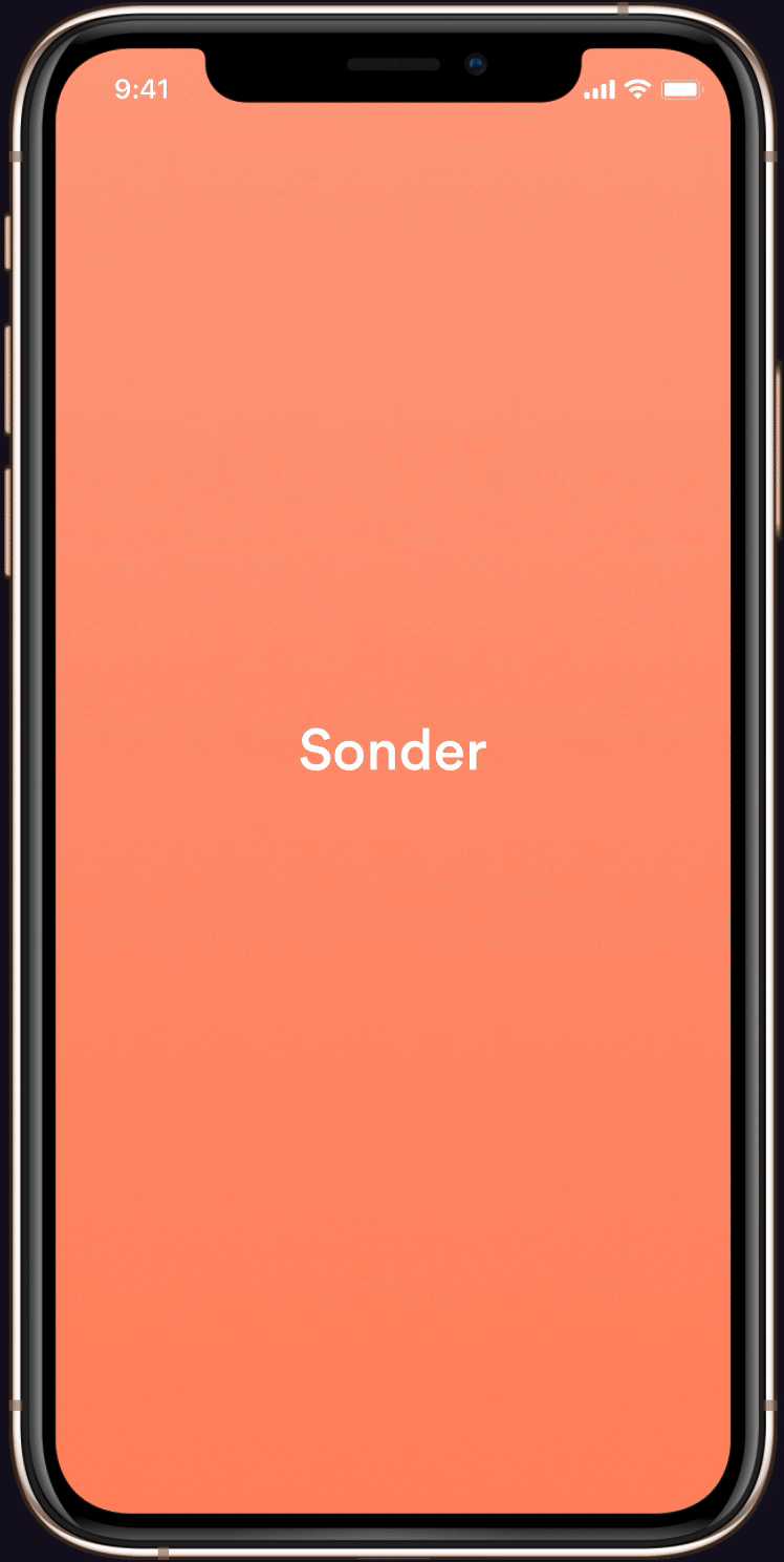 gif of launching sonder